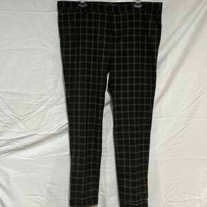 H&M Black Plaid Skinny Pants